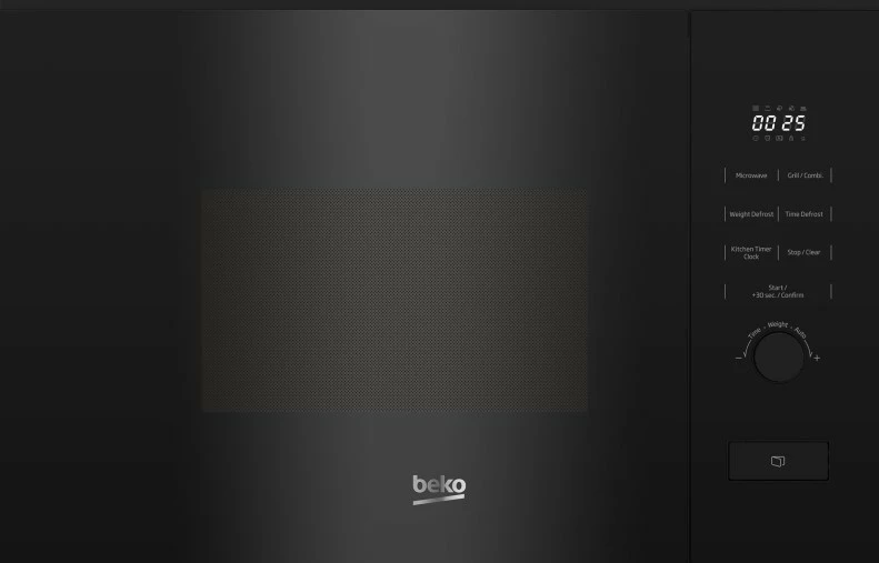 Mikrovalovna pečica za vgradnjo Beko BMGB20212B, 20 L, črna, z žarom