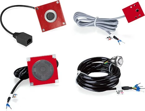 Modul z zvočnikom Fanvil PA2-KIT, črn, siv, rdeč