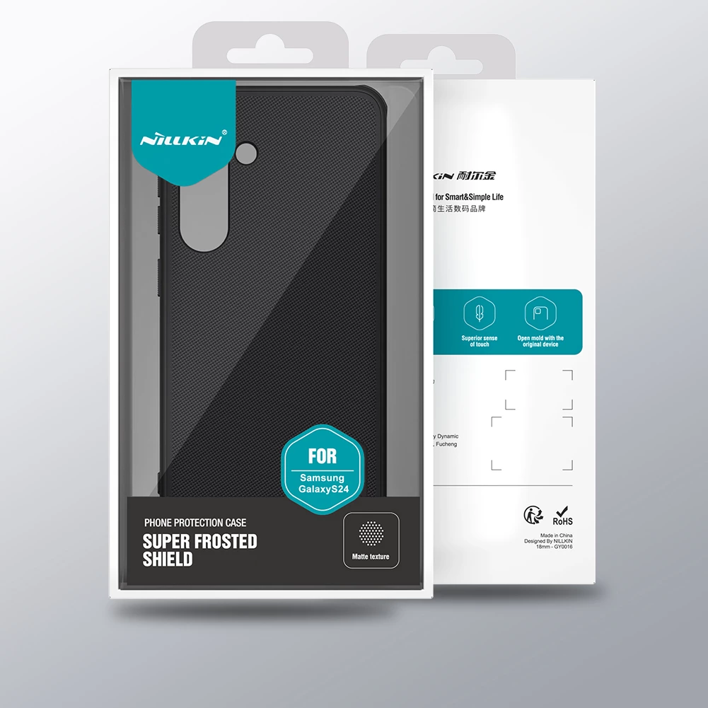 Zaščitni ovitek Super Frosted Shield Pro Nillkin za Samsung Galaxy S24, rdeč