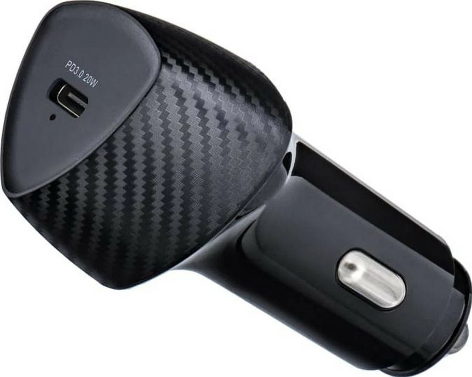 Avtopolnilec USB Type-C, 20W, črn, Forcell F-Energy Carbon CC50-1C