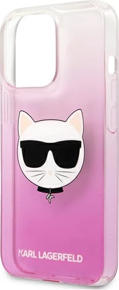 Hardcase za iPhone 13 Pro Max, Karl Lagerfeld KLHCP13XCTRP, rožnata