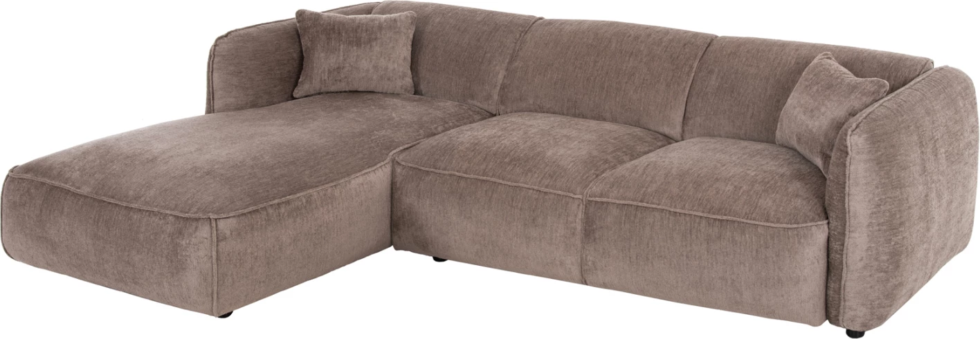 Kotna sedežna garnitura (levi) TREAT FH3277.02L temno bež tkanina 270x163x74Hcm