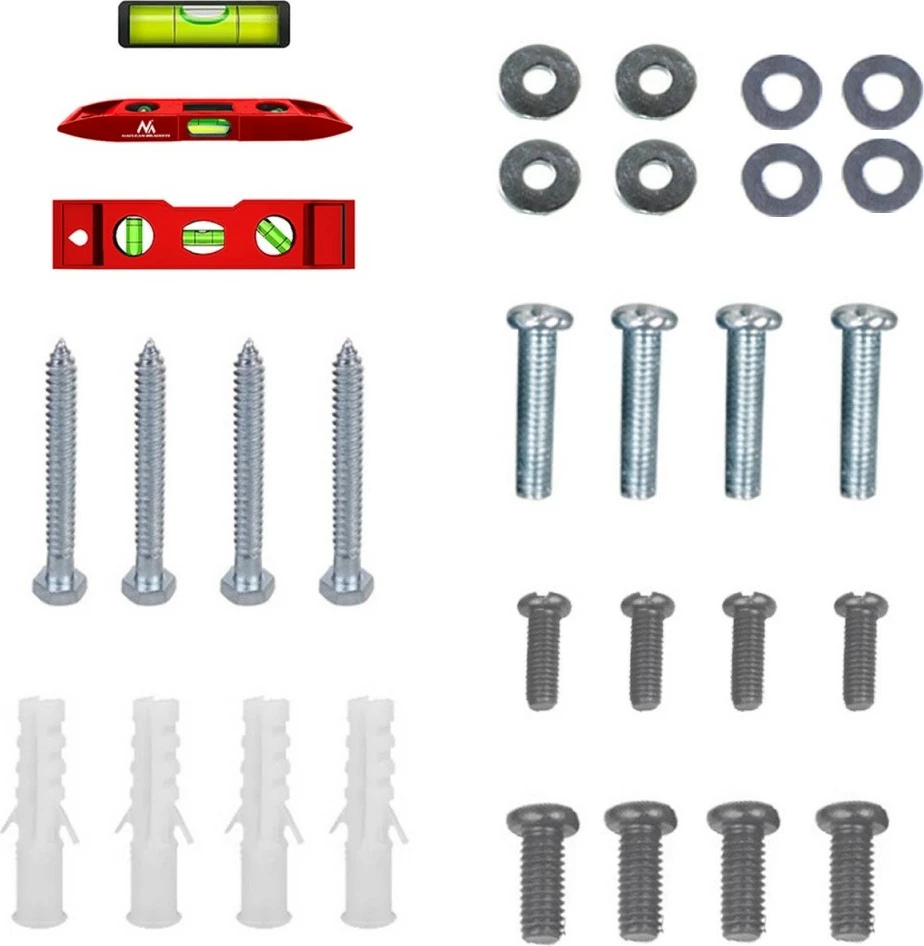 Stenski nosilec za TV, Maclean MC-412, 32–70 in, VESA 400x400, črn
