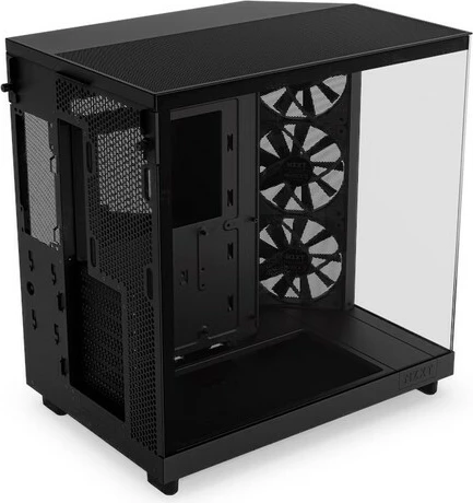 Računalniško ohišje NZXT H6 Flow Midi Tower, temperirano steklo, črno
