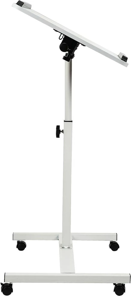 Mobilna miza za prenosnik, Maclean MC-121 W, nastavljiva višina 59–89 cm, bela