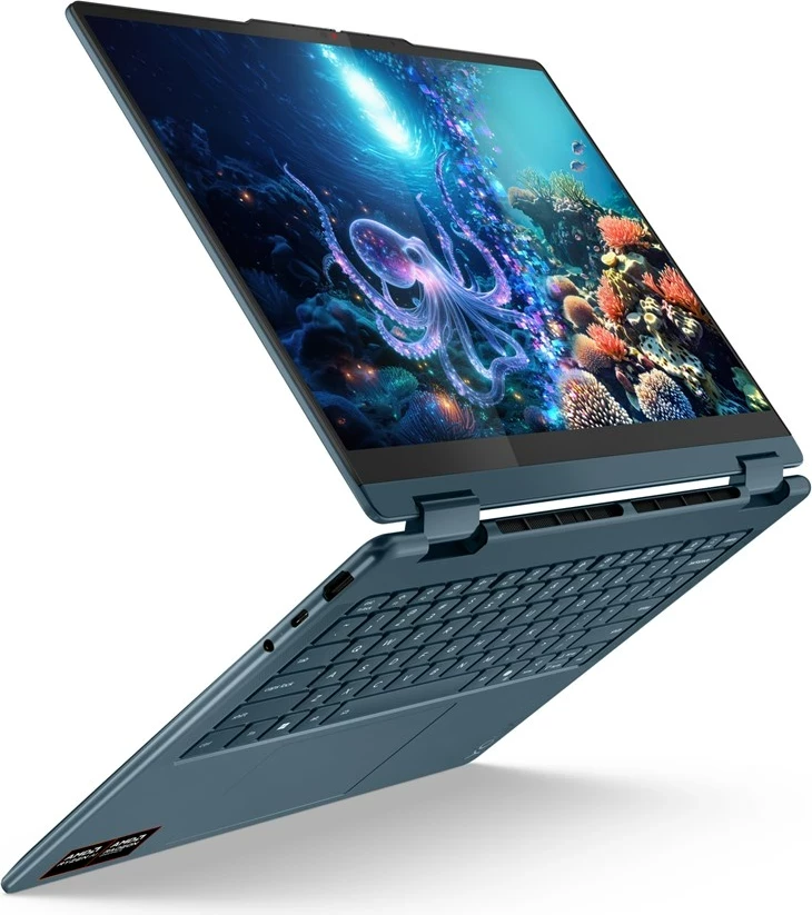 Prenosni računalnik 2-v-1, Lenovo Yoga 7 14AKP10, AMD Ryzen AI 5 340, 16 GB RAM, 512 GB SSD, 14", zaslon na dotik, teal