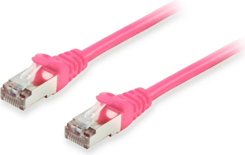 Mrežni kabel Cat6a S/FTP 0,5 m, rožnat, Equip, RJ-45