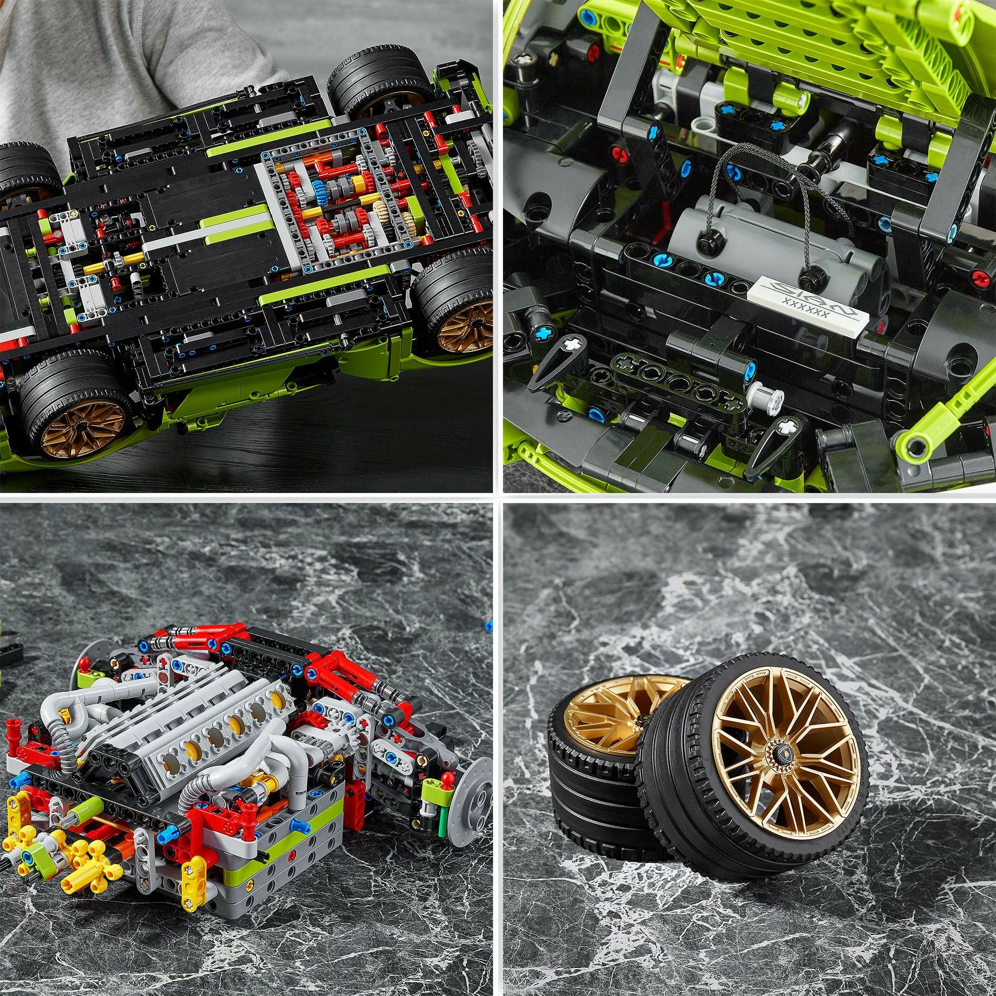 Set gradnje LEGO Technic Lamborghini Sián FKP 37, 8+ let, plastika, 457 kosov, večbarven