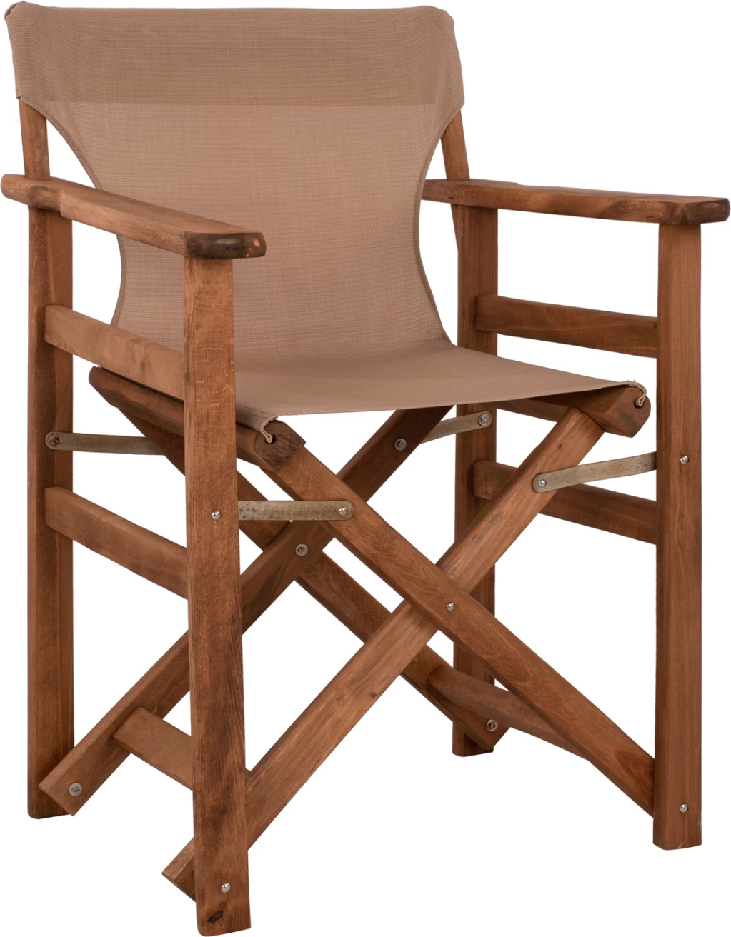 Režiserski stol, oreh, tekstil mocha Limnos FH10368.04