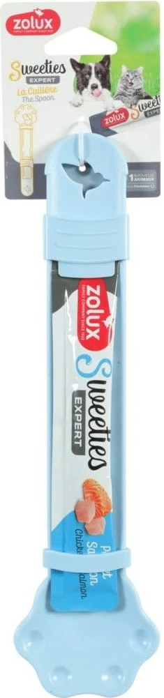 Plastična žlica za pse in mačke ZOLUX Sweeties, modra