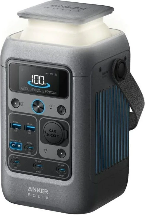 Prenosna energijska postaja, Anker Solix C300X, 300 W, 288 Wh, črna