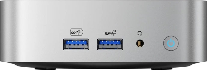 Mini ohišje GEEKOM A8, Ryzen 9 8945HS, 32 GB RAM, 2 TB SSD, Windows 11 Pro, srebrno