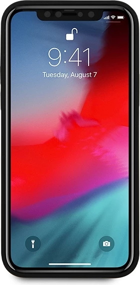 Ovitek za telefon, trd, saffiano umetno usnje, rdeč za iPhone 12 Pro Max 6.7" - Guess GUHCP12LVSATMLRE