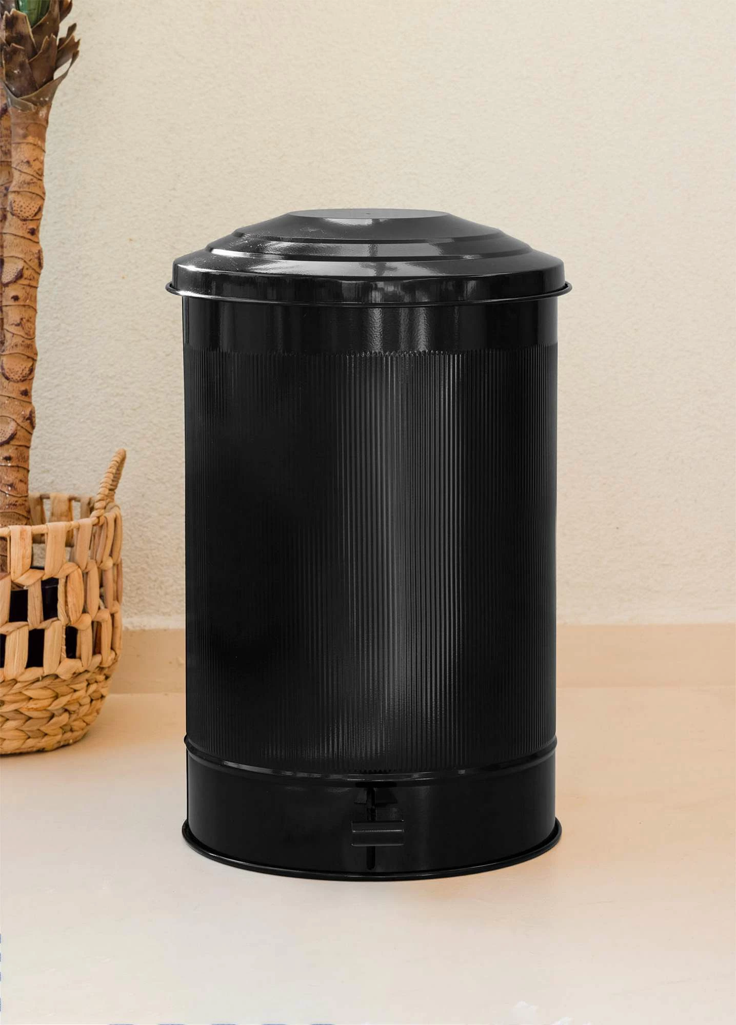 Koš za smeti, črn — Mijolnir STP0005, 35 x 32 x 52 cm