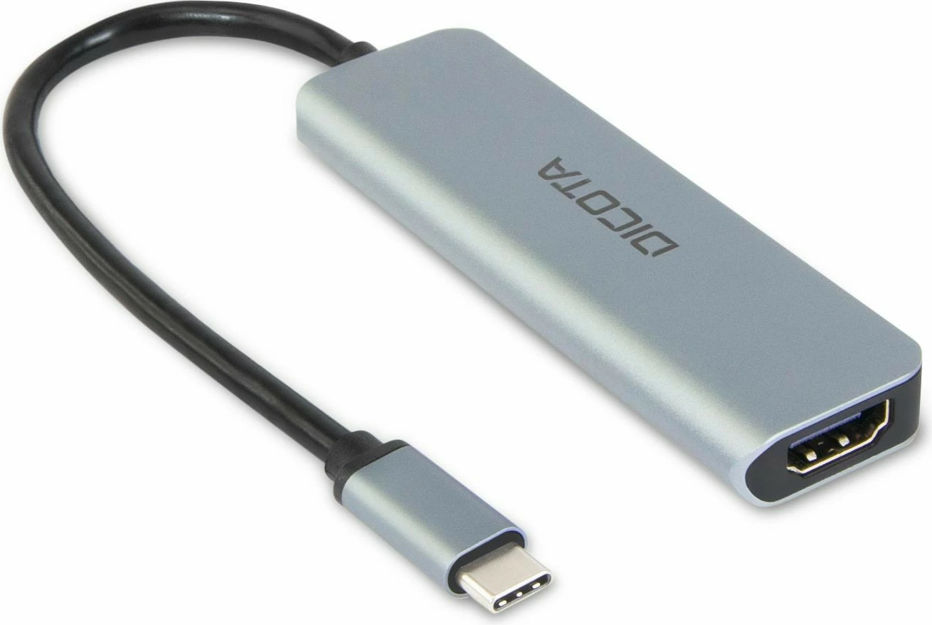 Docking postaja z USB Type-C, HDMI, 100 W, srebrna DICOTA D32060