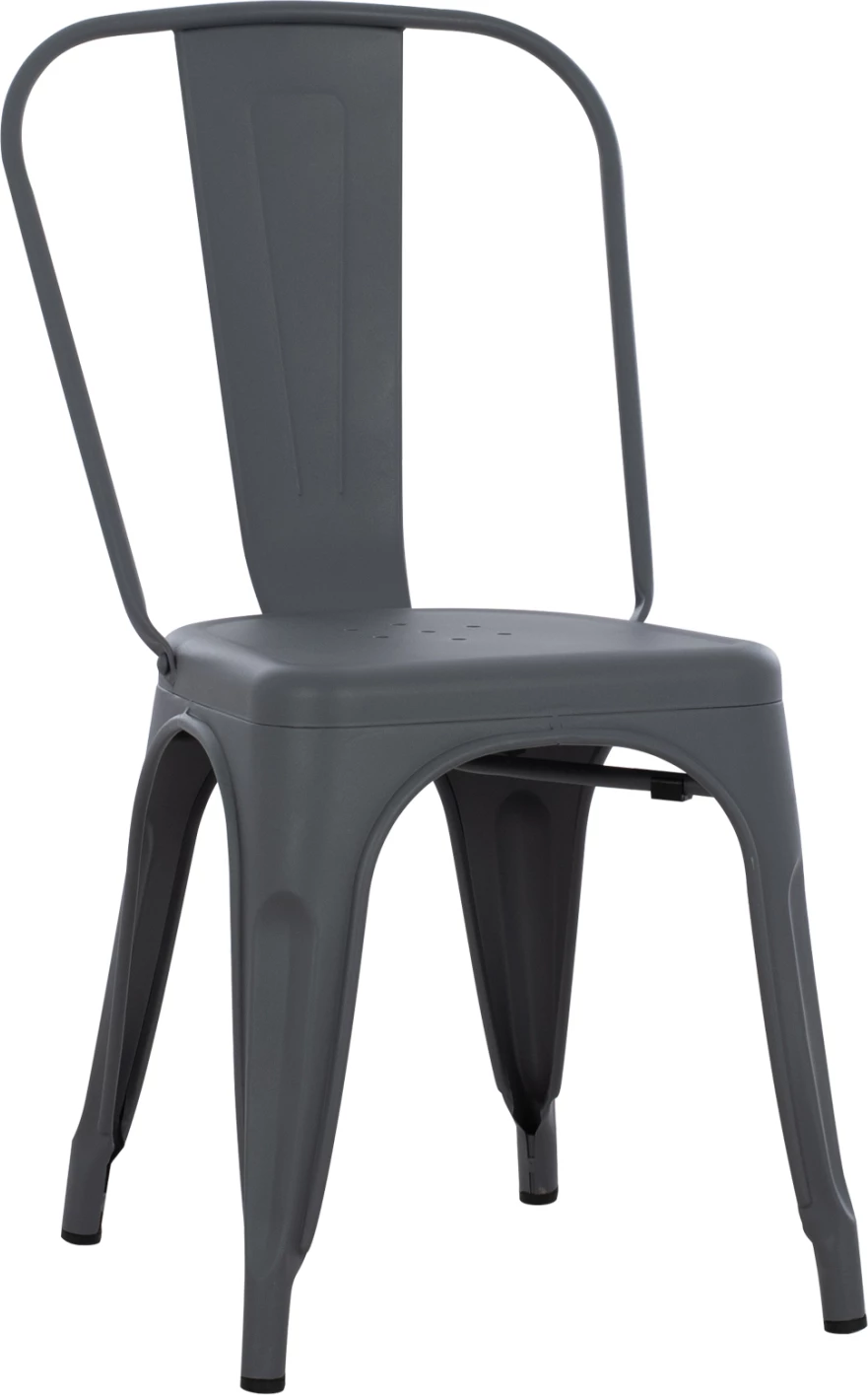 Kovinski stol MELITA FH8641.10 v sivi barvi 43x50x82Hcm