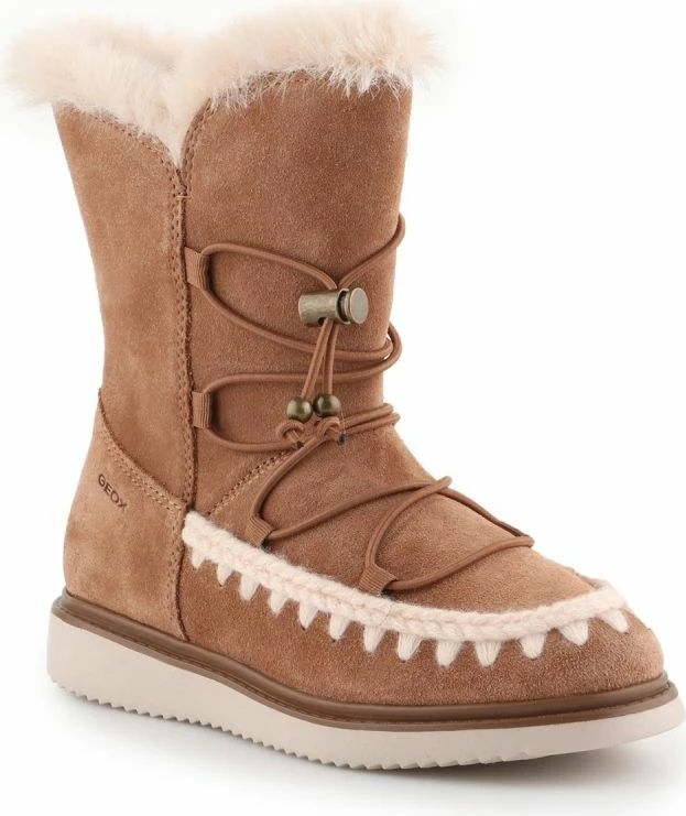 Klopote iz usnja Geox, rjave — za fante