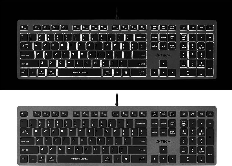 Tastatura A4Tech FSTYLER FX60H, črna
