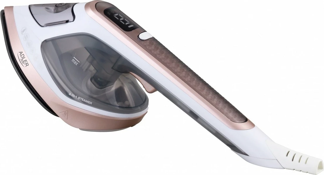 Parni likalnik in likalnik 2-v-1 Adler AD5044 1800 W 25 g/min 180 ml zlato-bela