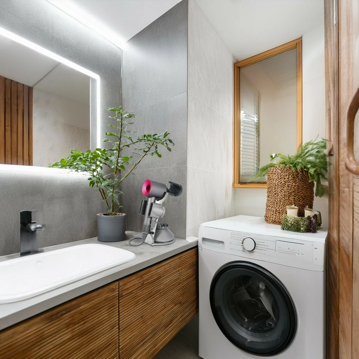 Držalo za sušilec las Maclean MC-973 za Dyson Supersonic, črno