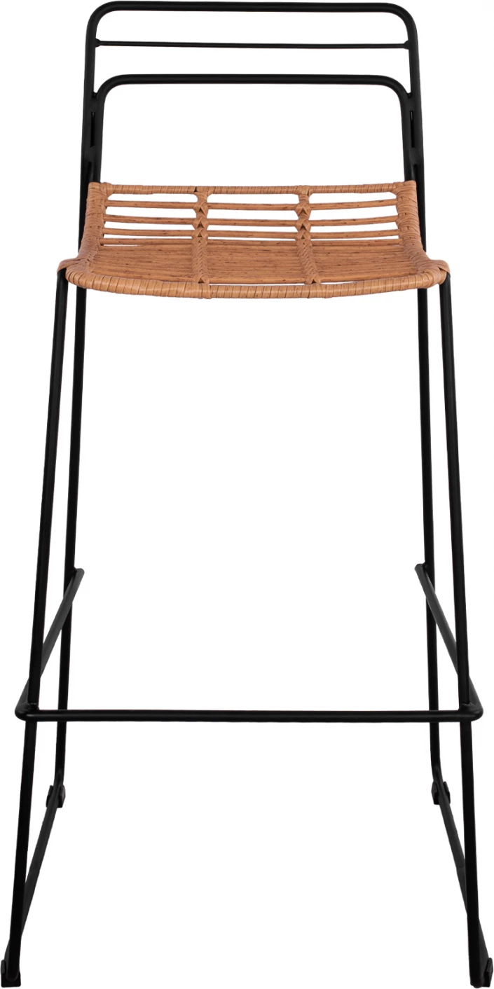 Kovinski stol Allegra FH5642 s pletenjem v bež barvi 48x53x100 cm