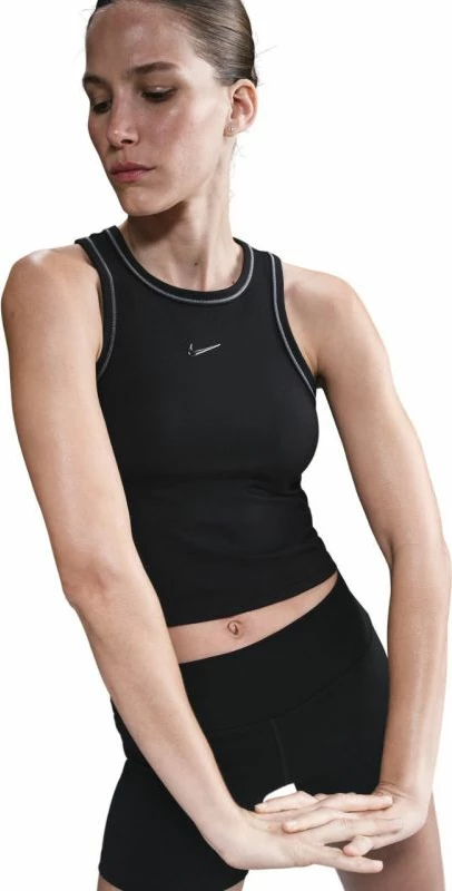 Crop majica za ženske Nike, črna