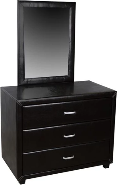 Toaletna miza z ogledalom Jazz PU rjava FH534.01 97x53.5x159cm