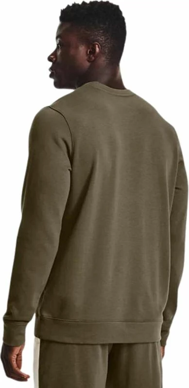Duks brez kapuce, Under Armour UA Rival Terry Logo Crew, moški, zelen