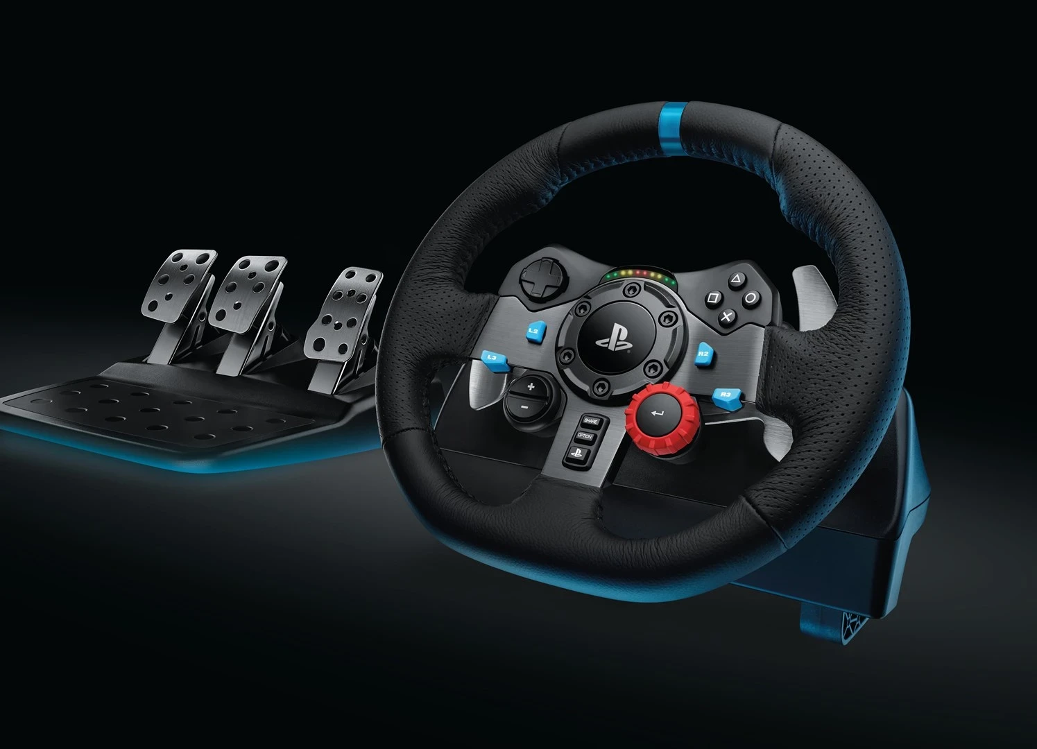 Volan in pedala za igre Logitech G G29, USB 2.0, PlayStation 3/4, črni
