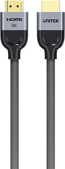 HDMI kabel 5 m, 8K, HDMI 2.1, siv - UNITEK C11093RGY01-5M