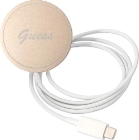 Ovitek za telefon in brezžični polnilec iPhone 14, 6.1" Guess GUBPP14SH4EACSB, 4G Print, MagSafe, moder