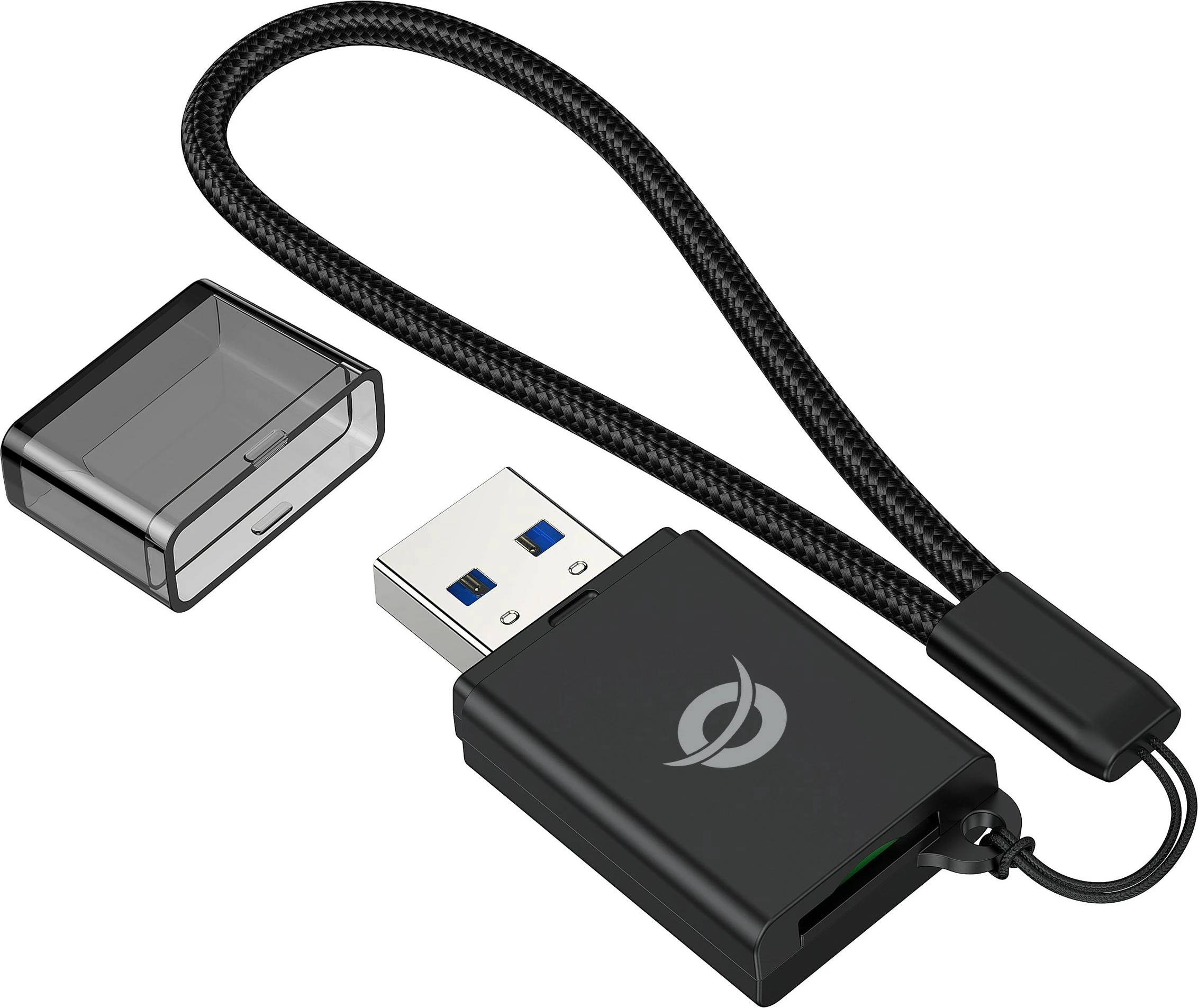 Bralnik kartic USB-A 3.0 za TF/Micro-SD, Conceptronic, črn