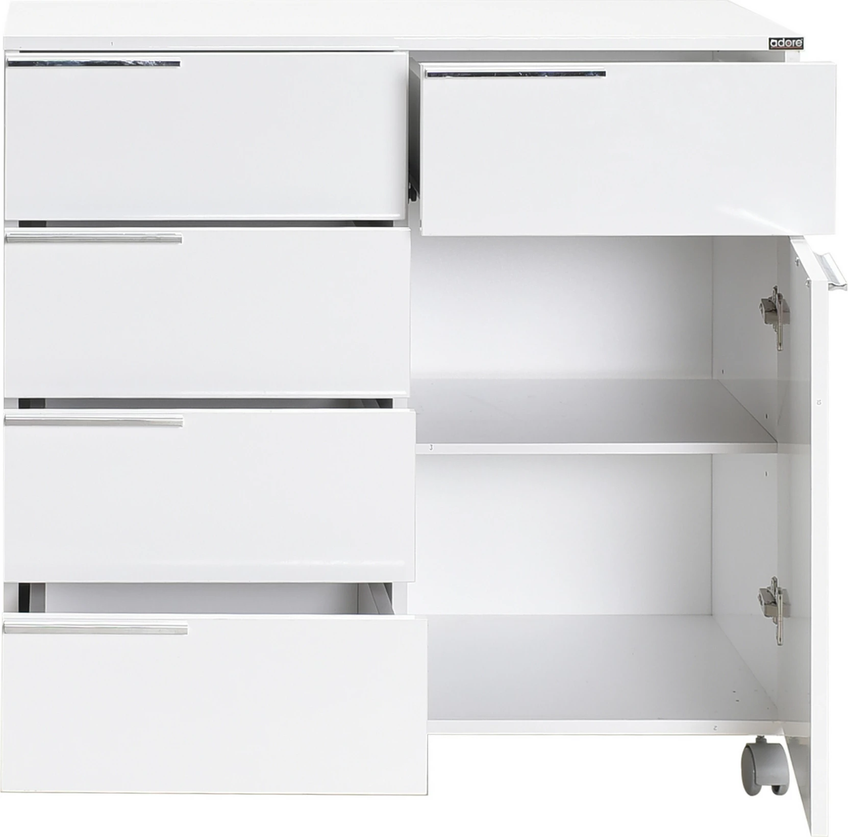 Komoda multifunkcijska, bela, Hanah Home, Adr-415-Pp-1