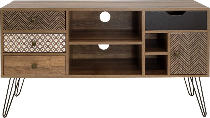 TV omara Boho, oreh, 120x39x64 cm