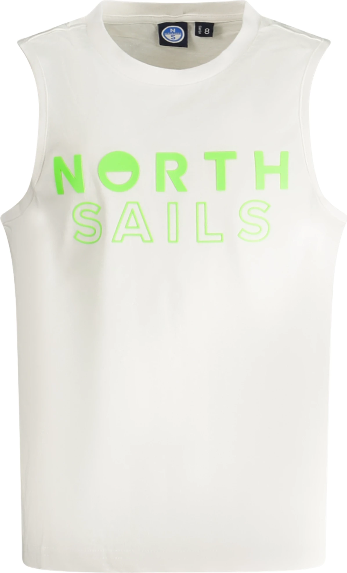 Majica brez rokavov za fante, bela NORTH SAILS
