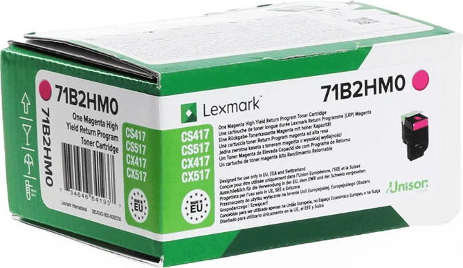 Toner kartuša z visokim izkoristkom 3500 strani, Lexmark 71B2HM0, magenta