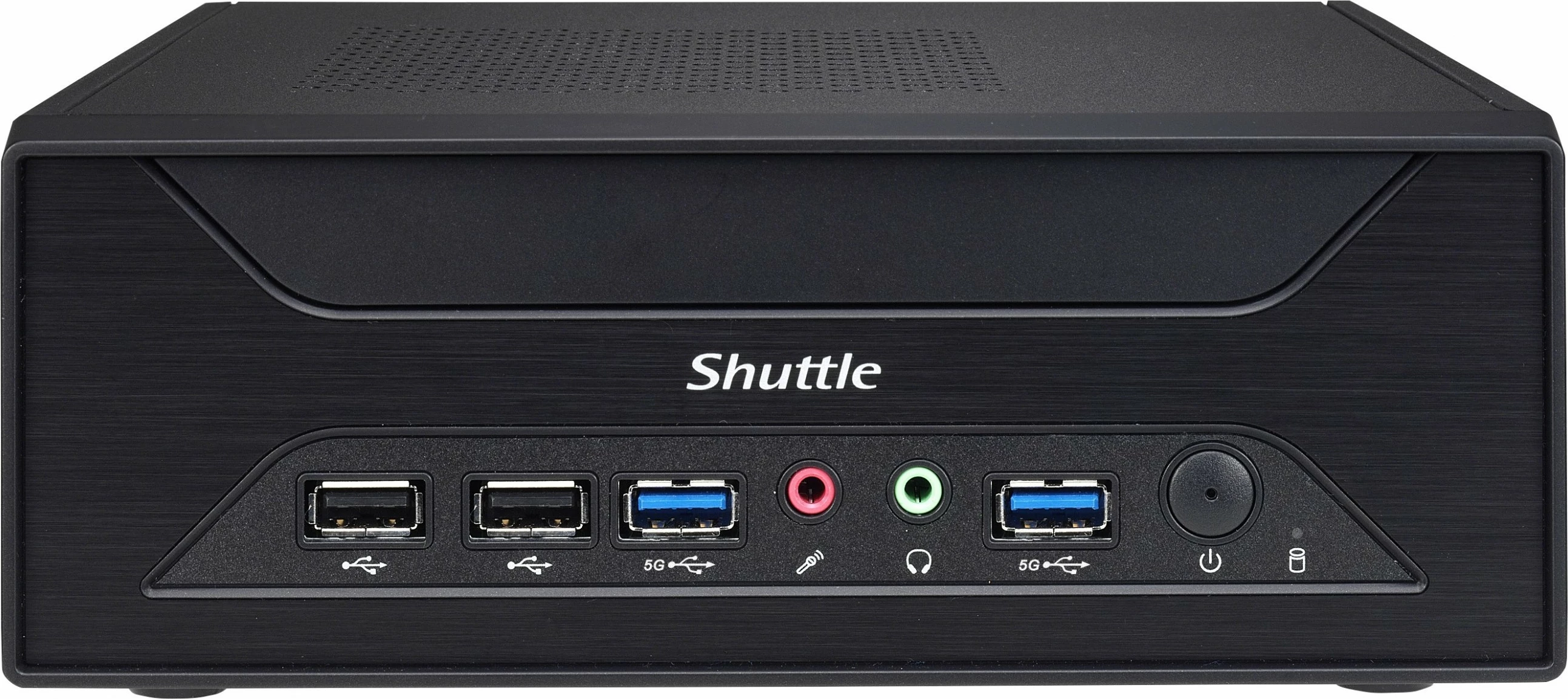 Kompakten barebone Shuttle XPC slim XH510G, Intel H510, PCIe, HDMI, DP, črn