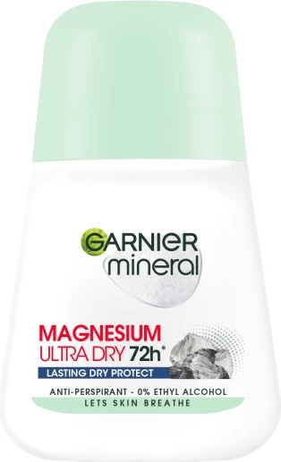 Antiperspirant roll-on za ženske Garnier Mineral Magnesium Ultra Dry, 50 ml