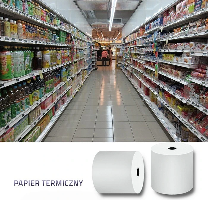 Termični zvitek Qoltec 51892, 80 x 80 | 55 g/m2 | 10 kosov | Brez BPA