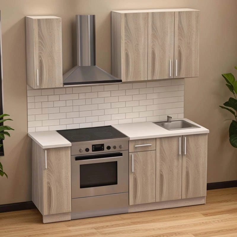 Kuhinjski set melamin Festa II, sonoma, 120x60x85 cm