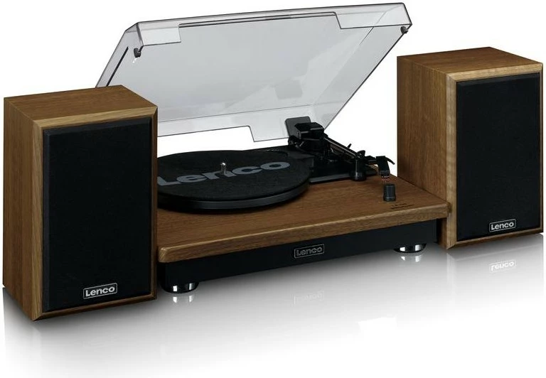 Gramofon Lenco LS-100WD, Bluetooth, 2 zvočnika, les