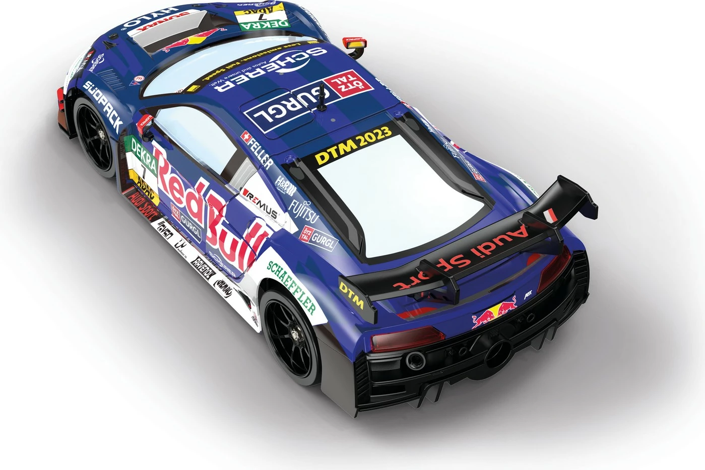 Igrača dirkalnik Red Bull Audi R8 LMS GT3 evo II, Carrera RC ABT, 1:16, električen, moder