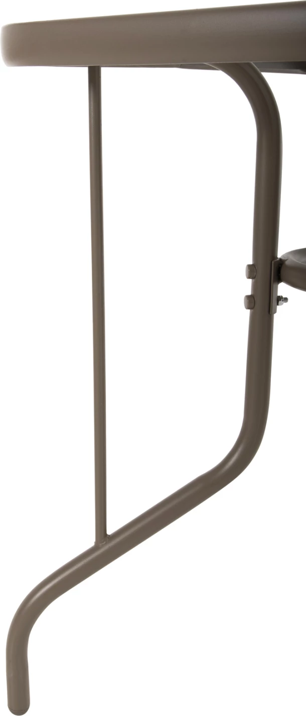 Zunanja kovinska miza ADAM FH5679.04 v barvi šampanjca s kaljenim steklenim vrhom 120Χ70Χ71Hcm