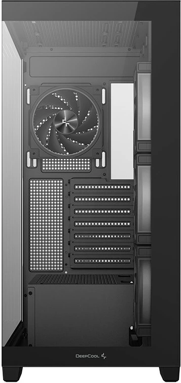 Računalniško ohišje Deepcool CG580 4F V2, midi tower, kaljeno steklo, RGB, črno