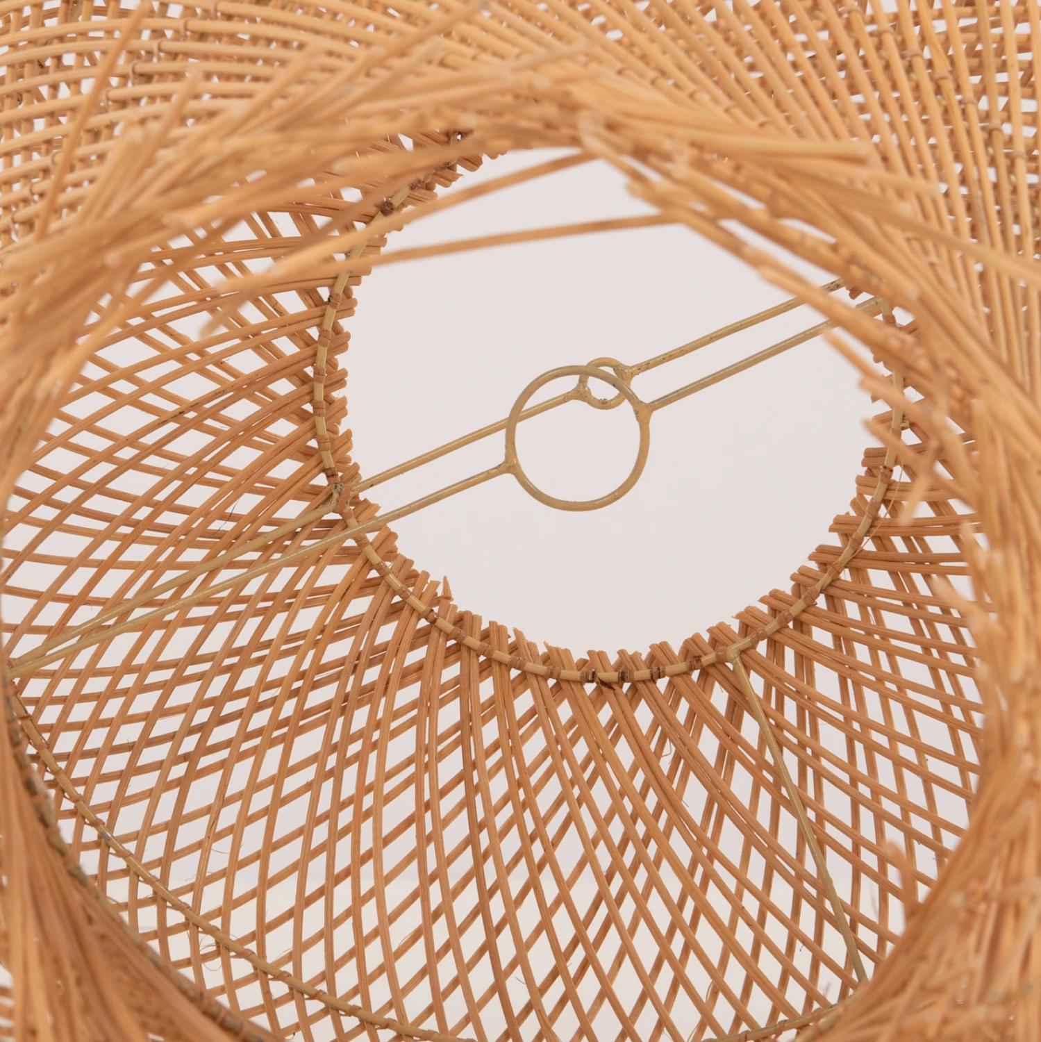 Stropna viseča svetilka FH7882 iz ratana v naravni barvi Φ49x157Hcm