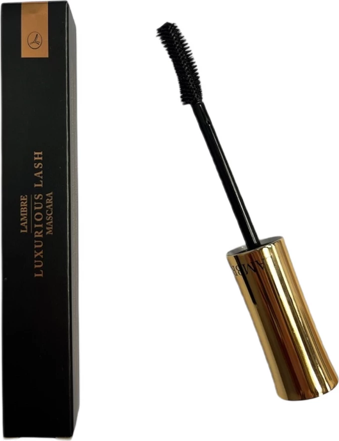 Maskara za ženske Lambre Luxurious Lash, črna, 9 ml