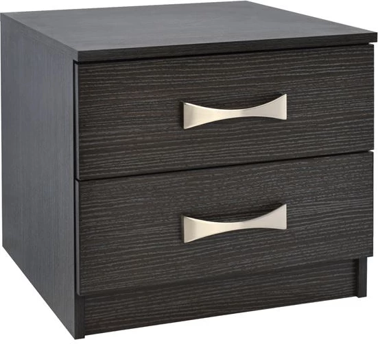 Nočna omarica z 2 predaloma in ročaji FH2235.01 Zebrano 48x40x42