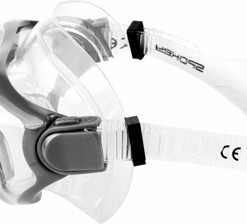 Maska za potapljanje Certa Spokey, unisex, siva/srebrna