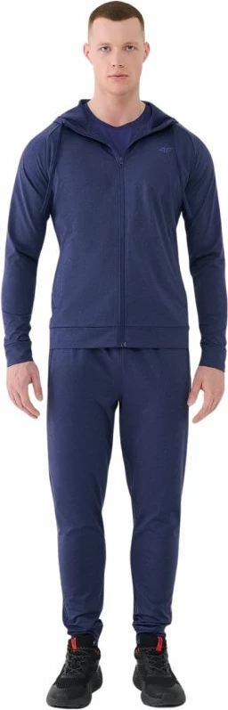 Duks z kapuco za moške 4F, temno moder