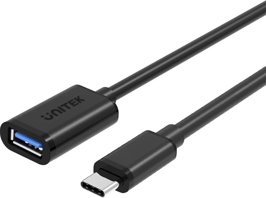 Kabel USB-A Unitek (Gen. 3.1), 0,2 m, črn